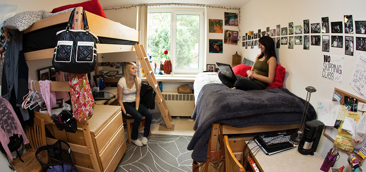 Sucking college dorm room